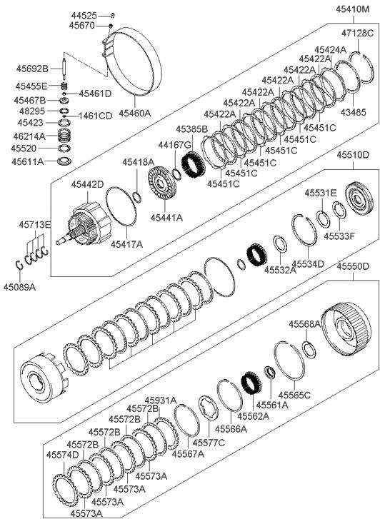 HYUNDAI COUPE D RING 455344C000