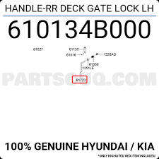 HYUNDAI H100 DECK LOCK HANDLE 610134B000