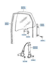 HYUNDAI SONATA REAR LEFT WINDOW REGULATOR 8340134031