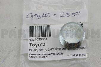 TOYOTA STRAIGHT PLUG FOR STEERING JOINT 9034025001