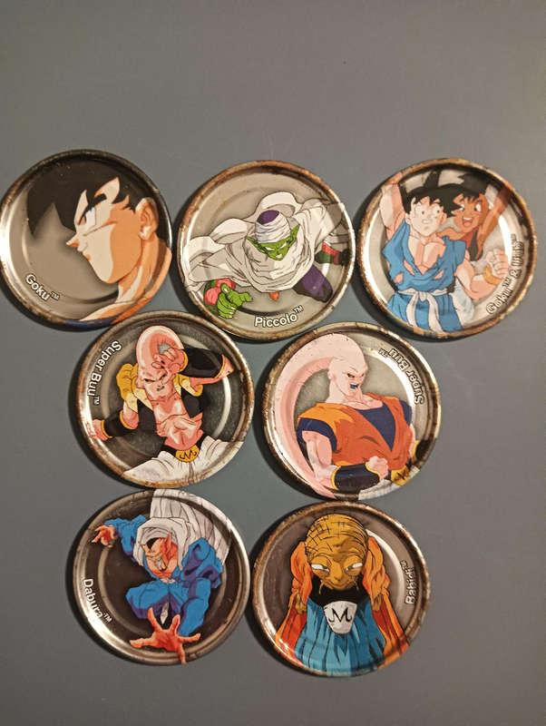 Dragon Ball Z Silver DBZ Tazos Lot 2
