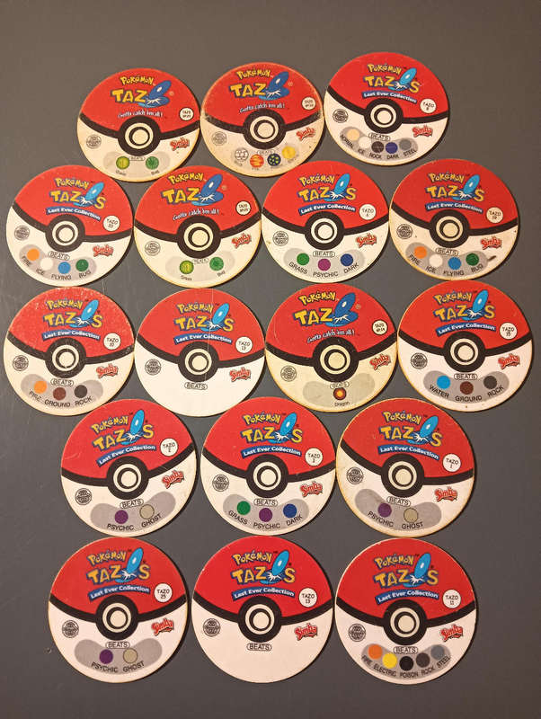 Pokémon Tazos 1 and The last ever