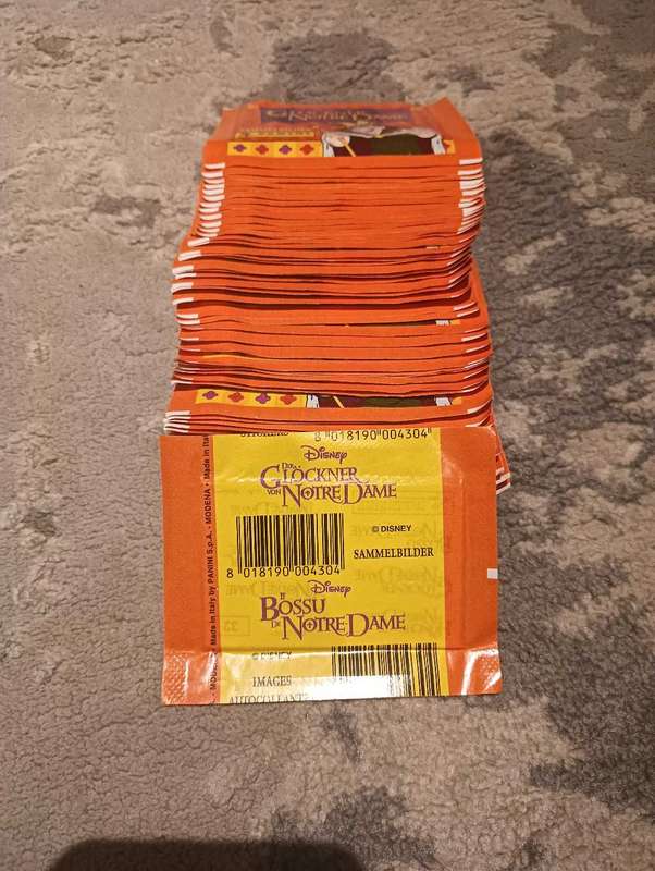 X50 Sticker Packs hunchback of Notre dame panini
