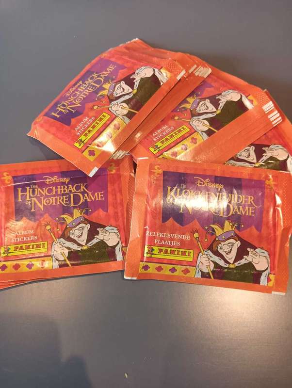 Hunchback of Notre Dame Panini Sticker Packets x30