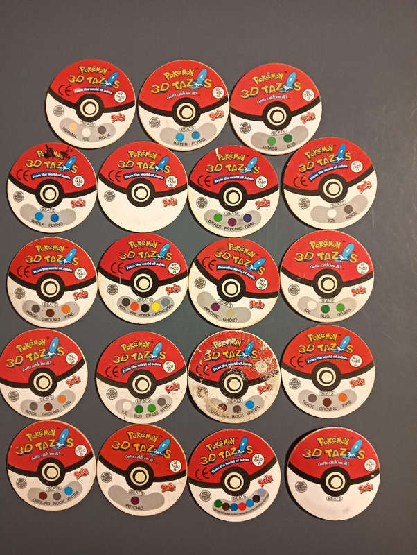 Pokemon 3D Tazos from Johto