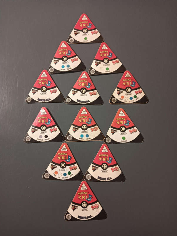 Pokémon Tazos Triangle 3d