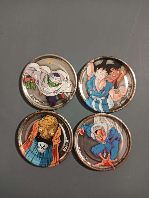 Dragon Ball Z Silver DBZ Tazos Lot 3