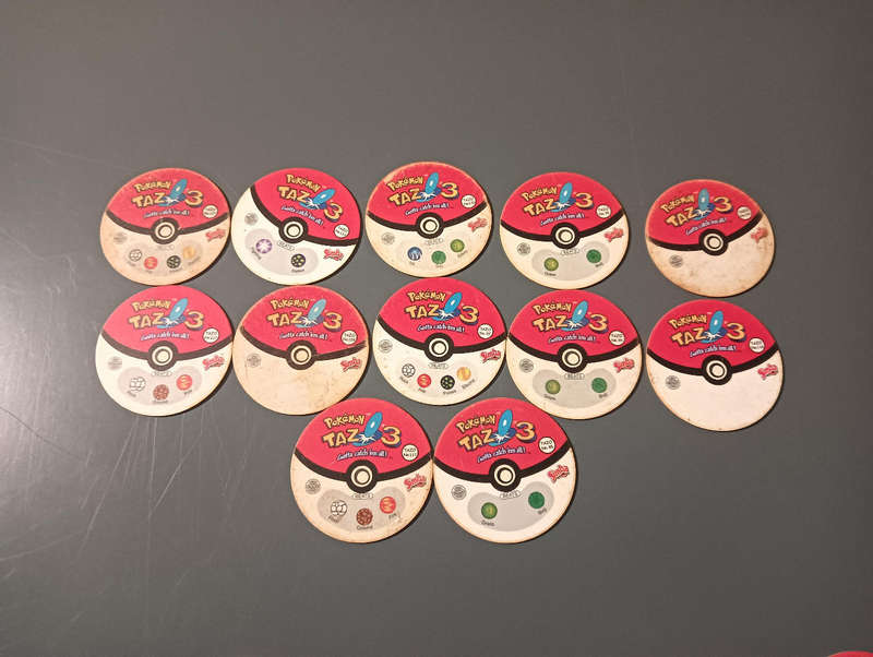 Pokémon Tazos 3 29/50 + 12 doubles