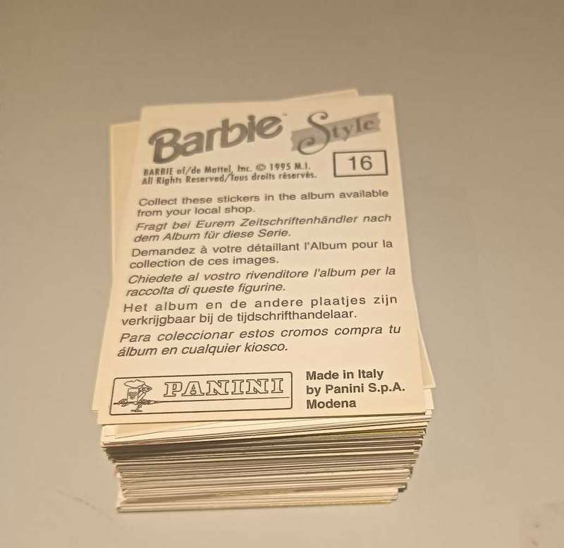 Barbie Mattel Stickers