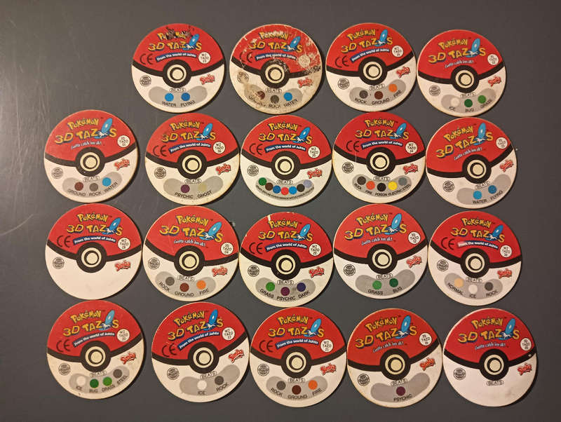 Pokémon Tazos 3d from the world of johto