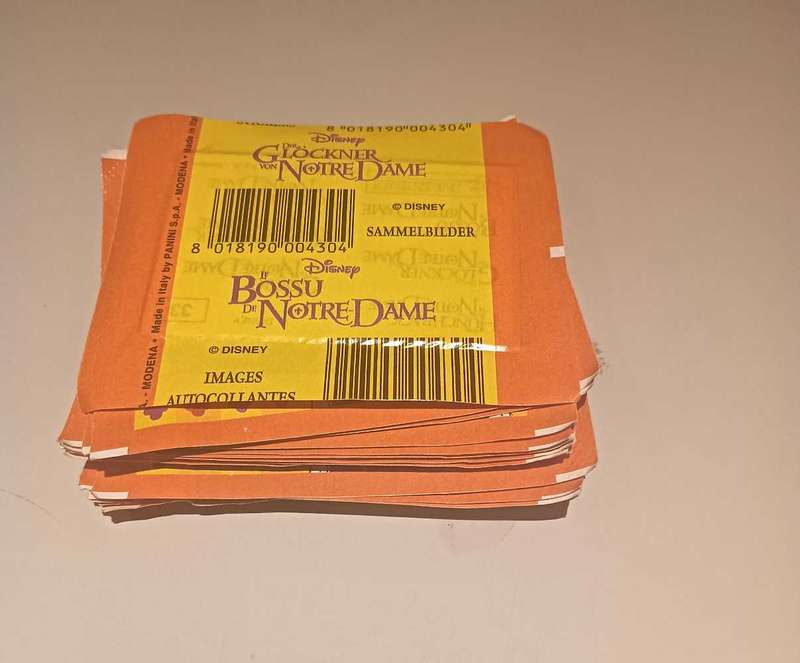 HuntchBack of Notre Dame Sealed Panini Sticker Packs