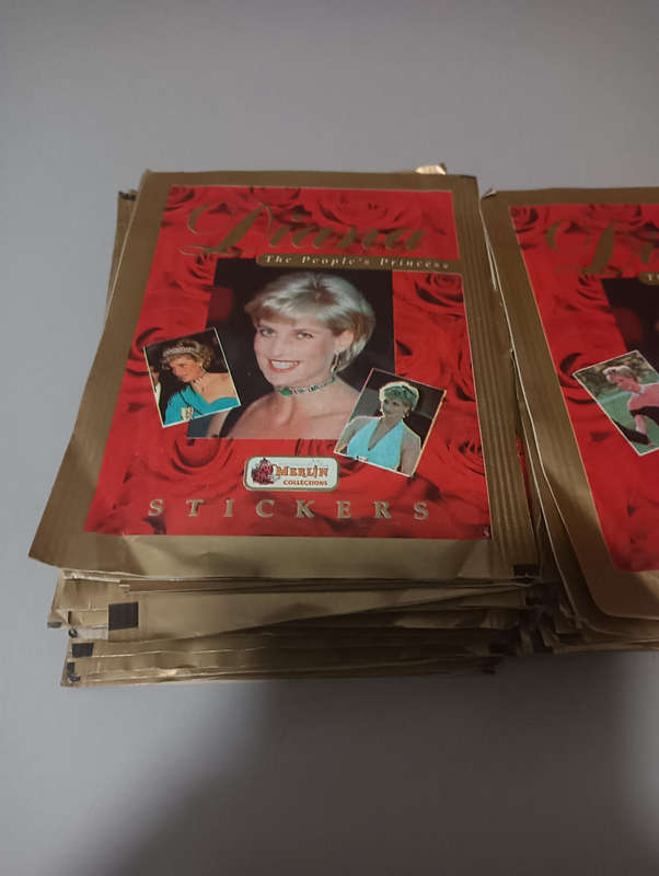 Princess Diana Merlin Sticker Packs Princess of Wales