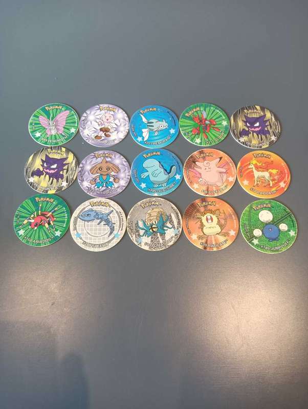 Pokémon Tazos Lot1 Last Ever Series x15