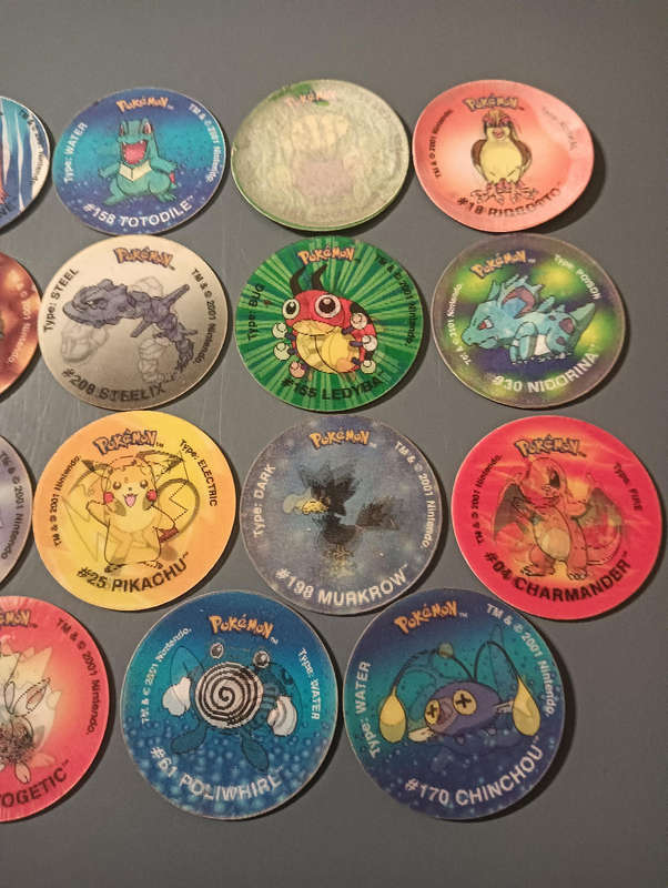 Pokémon Tazos 3d from the world of johto
