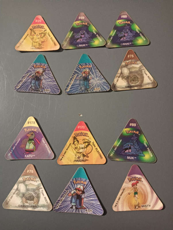 Pokémon Tazos Triangle 3d