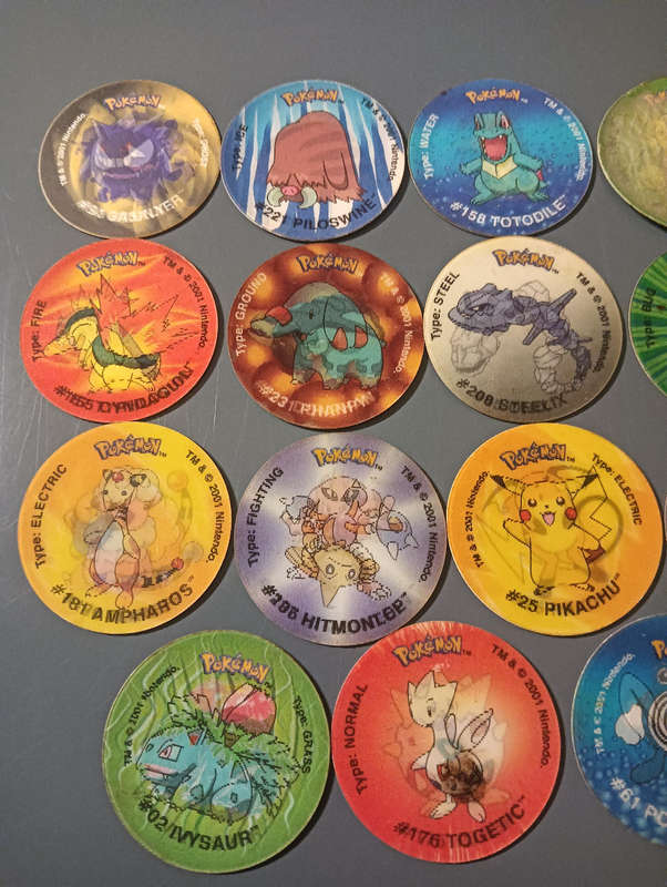 Pokémon Tazos 3d from the world of johto