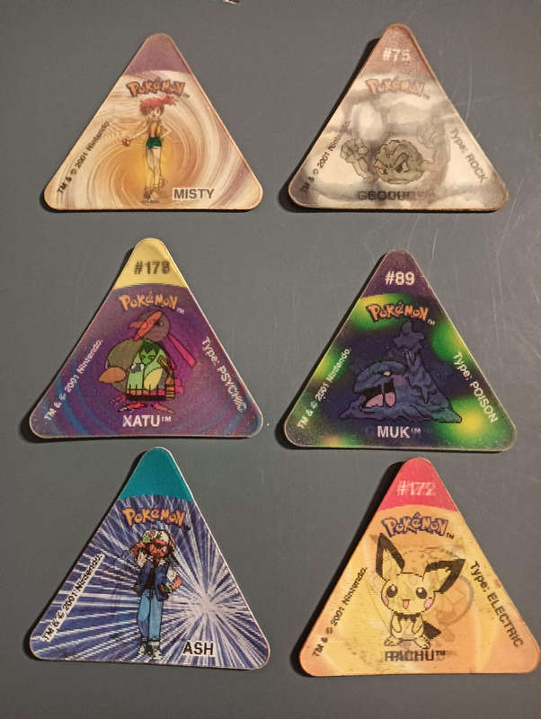 Pokemon 3D Triangle Tazos