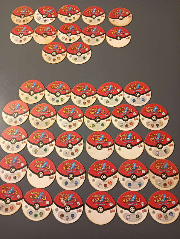 Pokémon Tazos 3 29/50 + 12 doubles