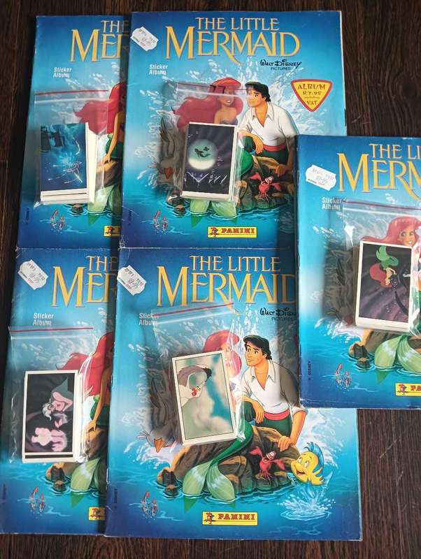 The Little Mermaid Panini Albums+ 75 stickers