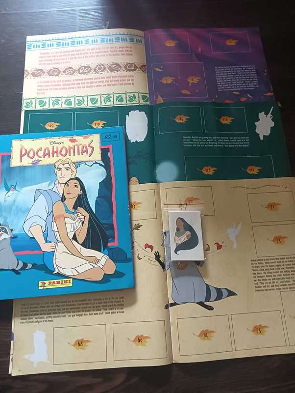 Panini Pocahontas Sticker Album Collection Set