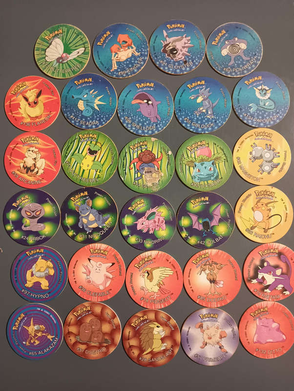 Pokemon 3 Tazos