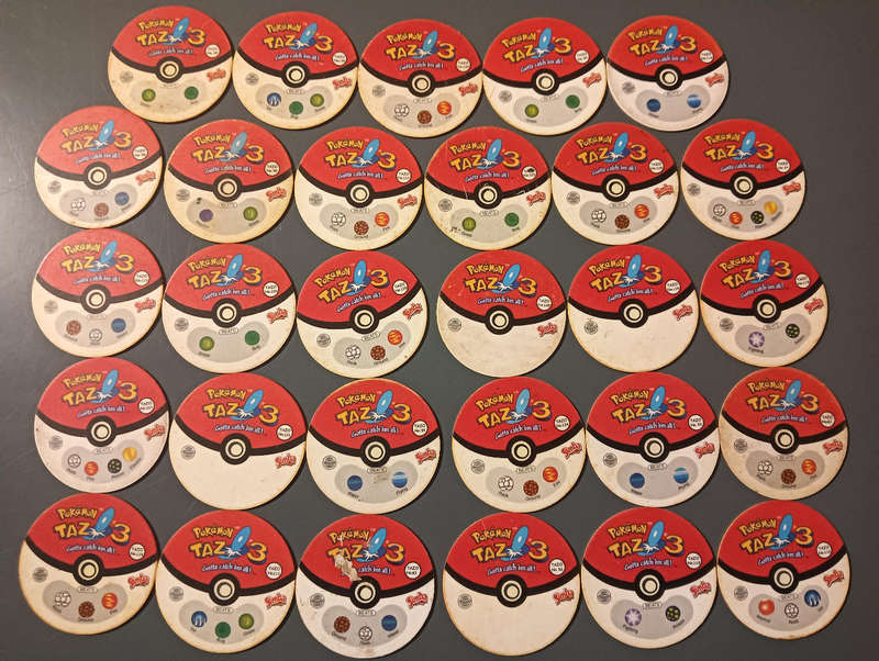 Pokémon Tazos 3 29/50 + 12 doubles