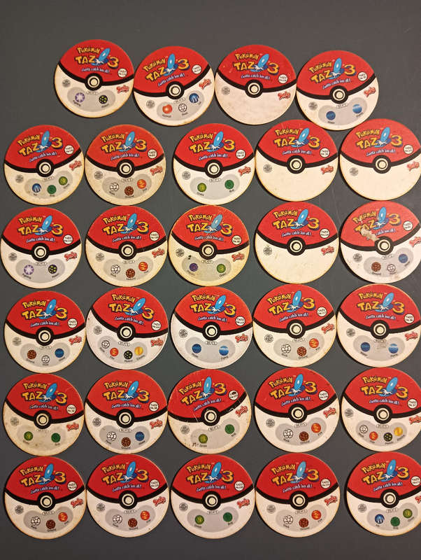 Pokemon 3 Tazos