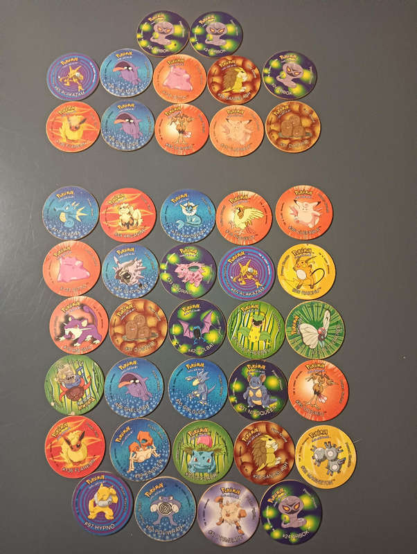 Pokémon Tazos 3 29/50 + 12 doubles