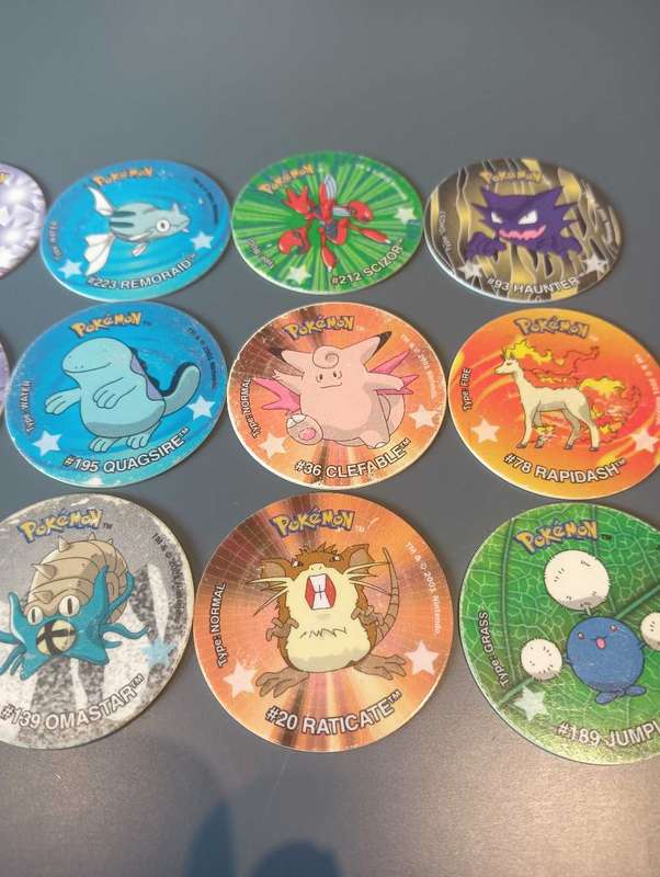 Pokémon Tazos Lot1 Last Ever Series x15