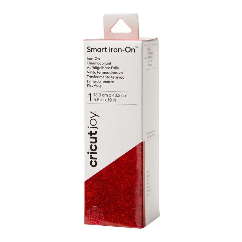 Cricut Joy Smart Iron-On 14x48cm (Glitter Red)
