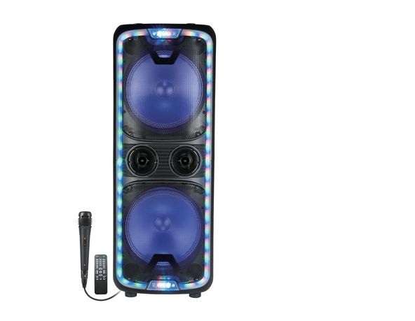 12" X 2 Professional Karaoke Battery Speaker - ECCO MV9310