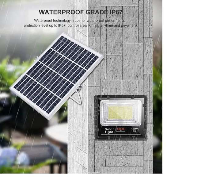 200W Solar Flood Light and Solar Panel