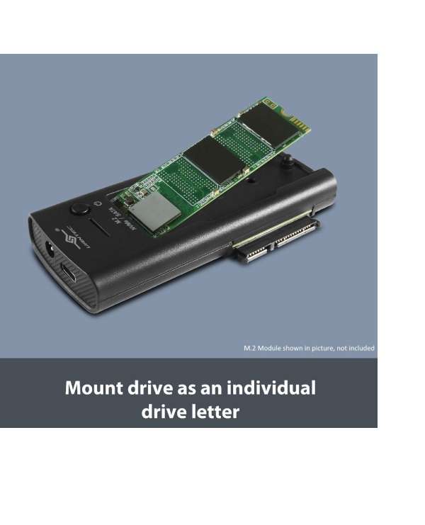 Vantec NexStar Storage Adapter, 3-in-1, USB 3.2 Gen2x1 Type C