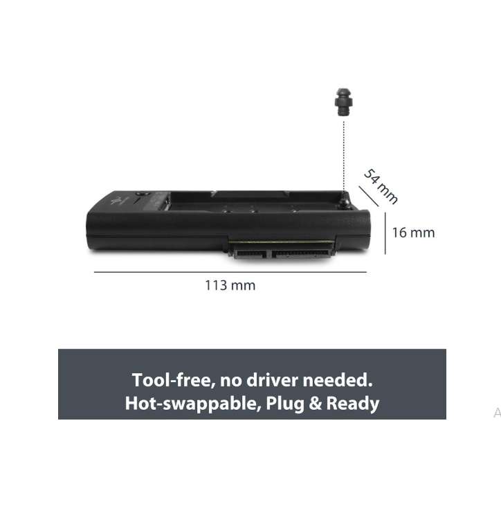 Vantec NexStar Storage Adapter, 3-in-1, USB 3.2 Gen2x1 Type C