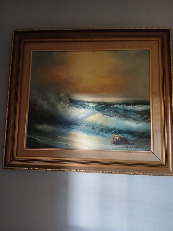 Stunning H. Gailey oil painting in beautiful frame - collector art