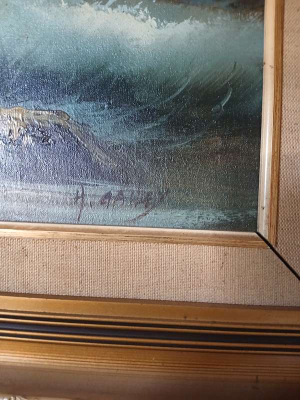 Stunning H. Gailey oil painting in beautiful frame - collector art