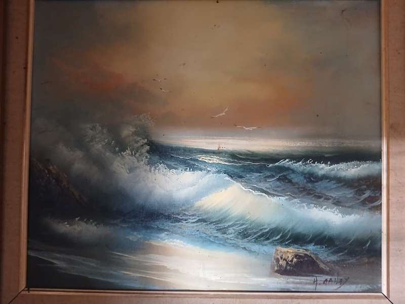 Stunning H. Gailey oil painting in beautiful frame - collector art