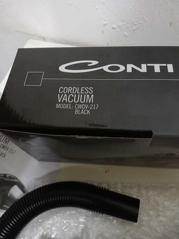 Conti Black Cordless Vacuum (Model: CWDV-217)