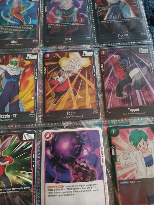 Dragon ball z  collectoin of 90 trading cards