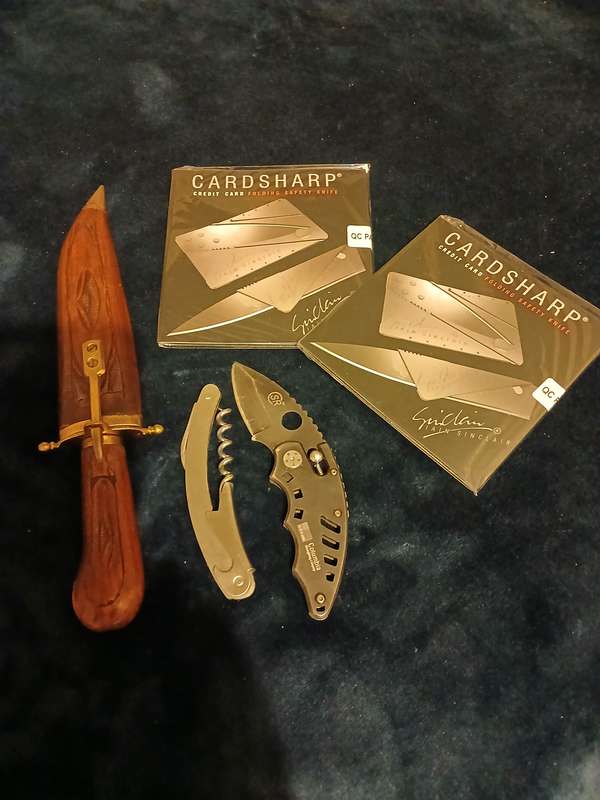 Vintage Dagger with Wooden Handle and Sheath and Brass Detail made in India + exstras