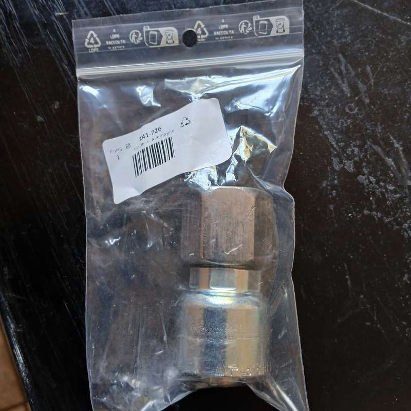 Parker Hydraulic Swivel 1/2 in Hose to UNF 7/8-14 Female, 10648-10-8