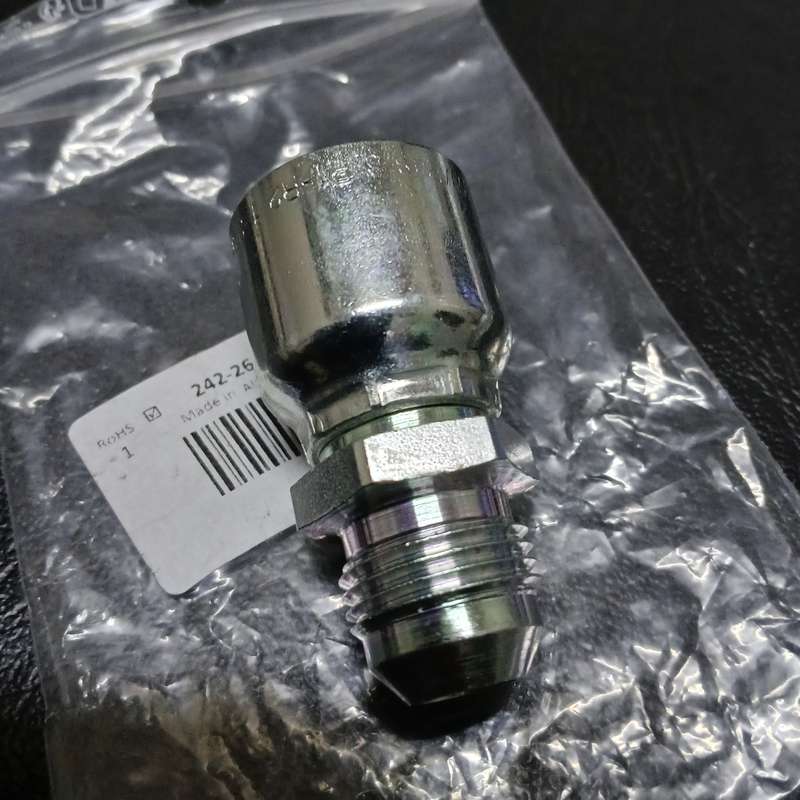 Hydraulic Fitting 3/8 Parker Crimped Hose Fitting Hose, 10348-8-6