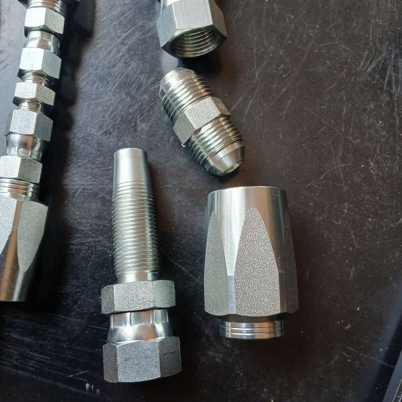Set of 3 - Reusable 2 Wire Hydraulic Hose Field Repair Fitting 1/4" 3/8" & 1/2
