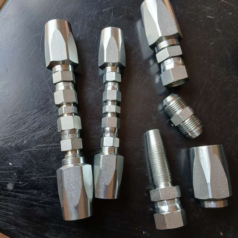 Set of 3 - Reusable 2 Wire Hydraulic Hose Field Repair Fitting 1/4" 3/8" & 1/2