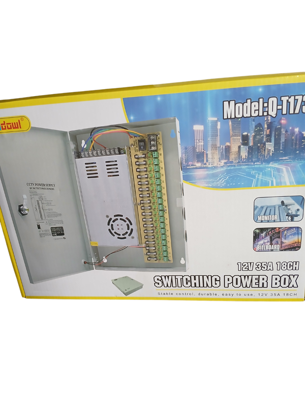 Power supply 12V 35A 18ch box