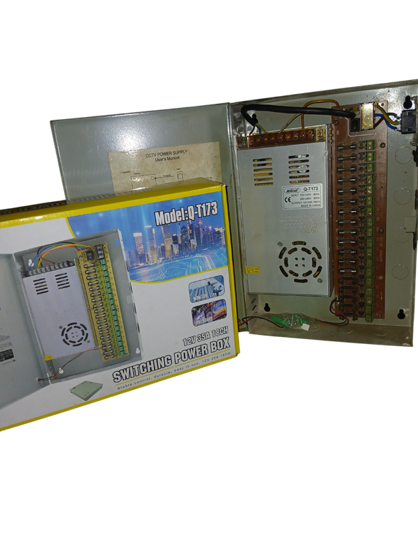 Power supply 12V 35A 18ch box
