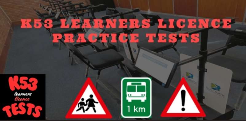 K53 online learners licence practice test
