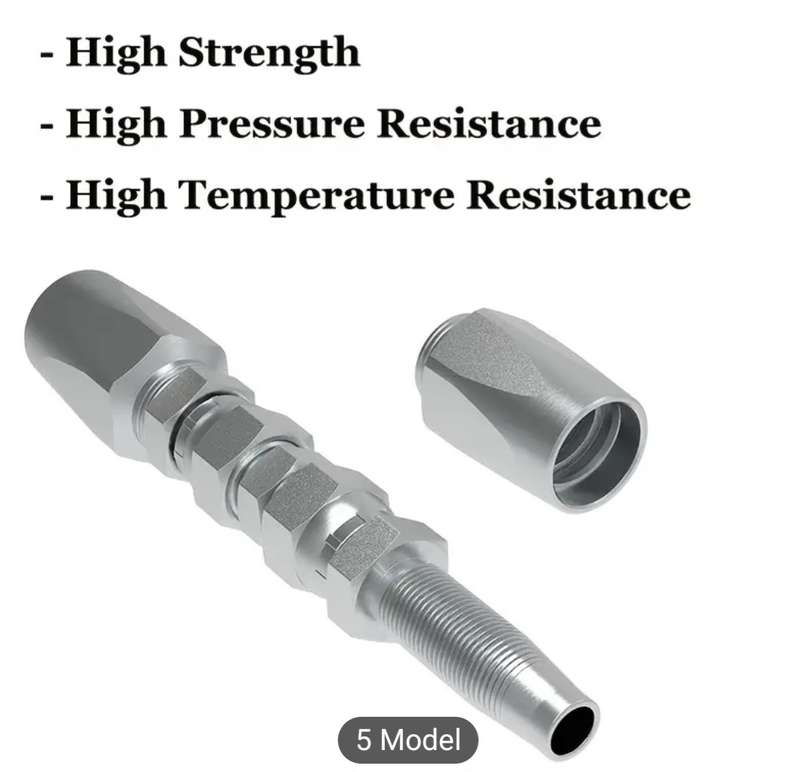 Set of 3 - Reusable 2 Wire Hydraulic Hose Field Repair Fitting 1/4" 3/8" & 1/2