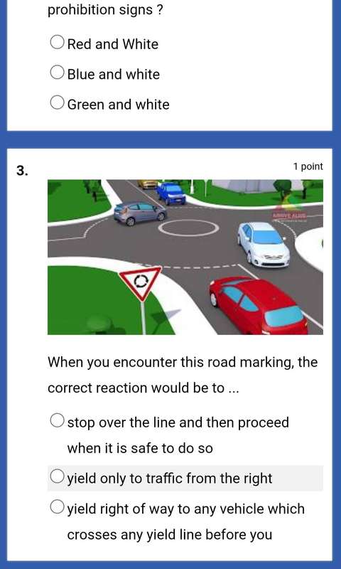 K53 online learners licence practice test