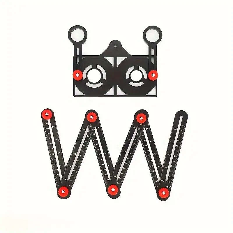 1pc Movable Multi-angle Measuring Ruler